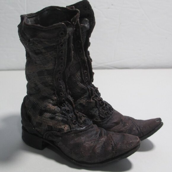 1999 Popular Imports Resin Victorian Boots Figurine Vintage - Picture 3 of 8
